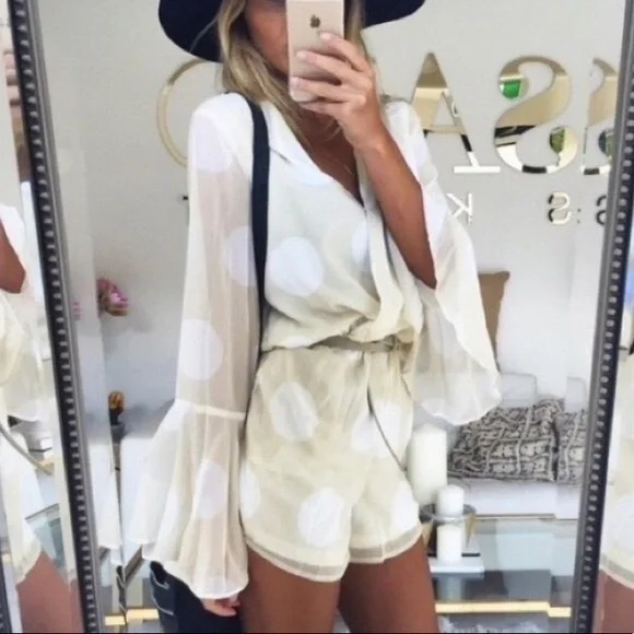 Gorgeous Sabo Skirt Polka Dot Playsuit Romper Size small! - Picture 9 of 9